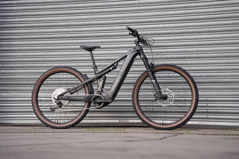 Trek Powerfly FS+ 6 Gen 4 E-Mountain Bike In Gloss Dark Star/Matte Dark Web-1