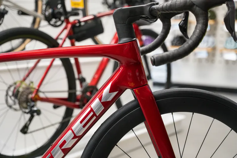 Trek Madone SL 7 Gen 8 Road Bike in Gloss Fury Red/Matte Deep Smoke-3