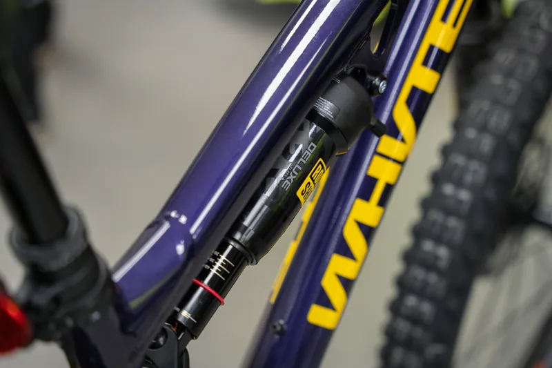 Whyte T-140 27 Junior Full Suspension Mountain Bike  in Gloss Purple/Black/Yellow-2