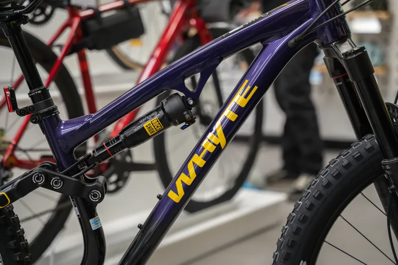 Whyte T-140 27 Junior Full Suspension Mountain Bike  in Gloss Purple/Black/Yellow-5
