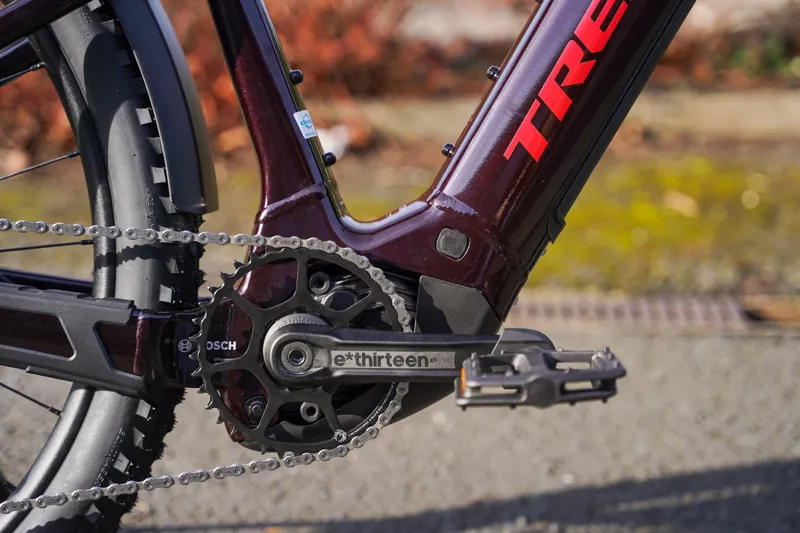 Trek Powerfly+ 8 Gen 5 E-Mountain Bike In Crimson/Dark Carmine-11