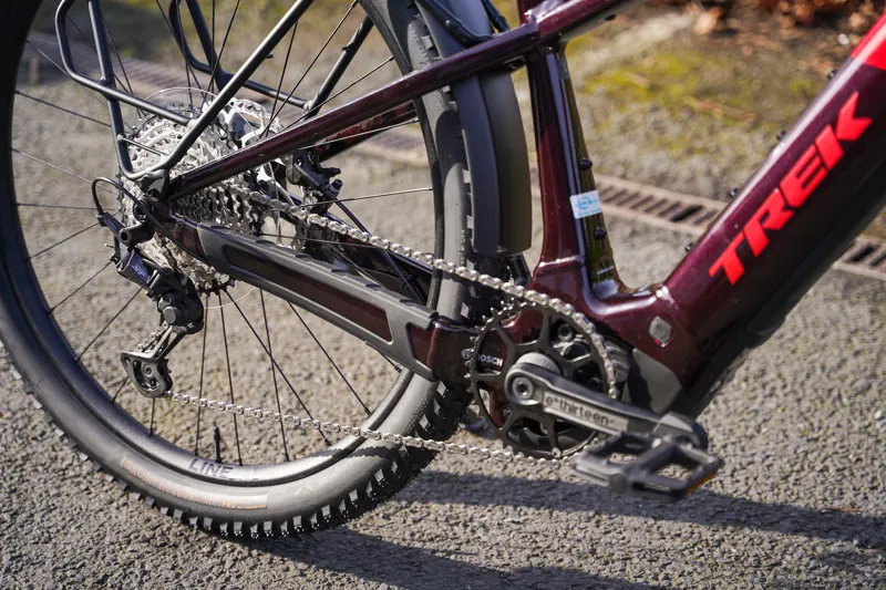 Trek Powerfly+ 8 Gen 5 E-Mountain Bike In Crimson/Dark Carmine-12