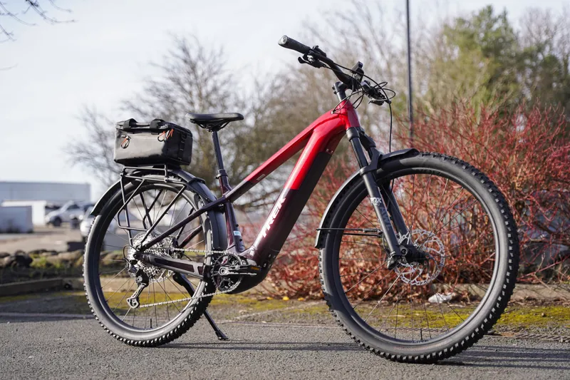Trek Powerfly+ 8 Gen 5 E-Mountain Bike In Crimson/Dark Carmine-1