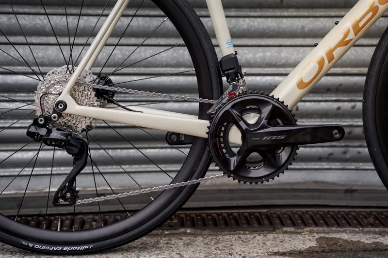 Orbea Orca M30i Road Bike In Ivory White/Burgundy Gloss/Vulcano Matt-7