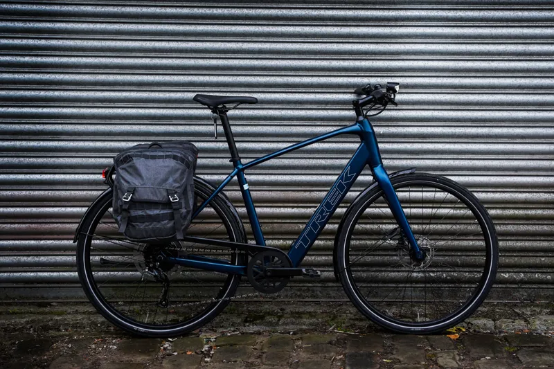 Trek Fx+ 2 Electric Hybrid Bike in Mulsanne Blue-3