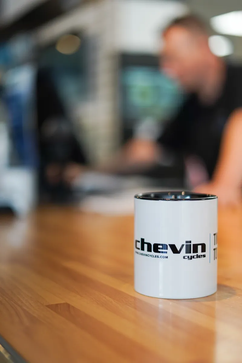 Chevin TIMETORIDE White Mug-2