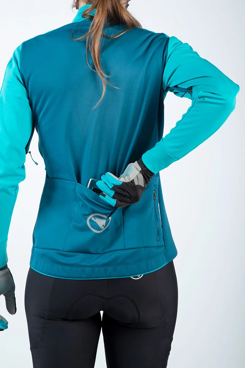 Endura Women's Windchill Jacket II in Hi-Viz Yellow -2