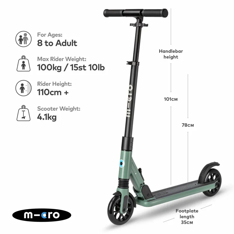 Micro Sprite Suspension Scooter Green-1