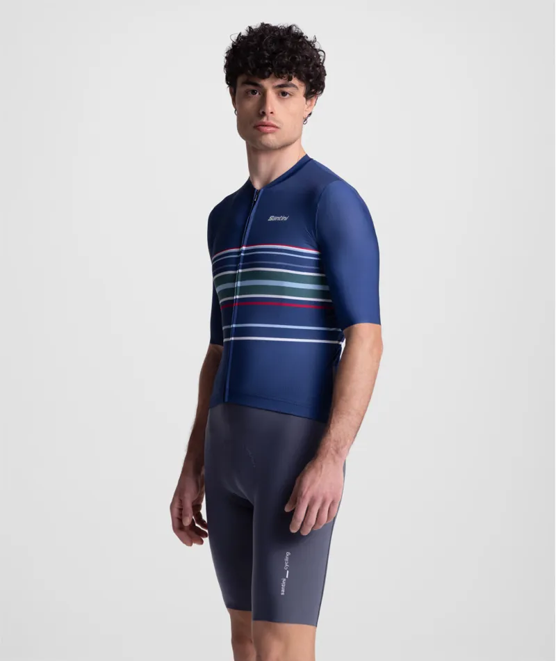 Santini BENGAL EVO  SS JERSEY UNISEX BLU NAUTICA-2