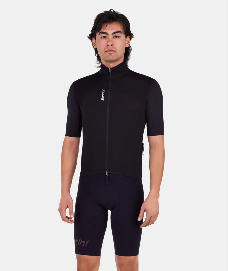 Santini MAGIC - PACKABLE WATERPROOF VEST UNISEX NERO-1