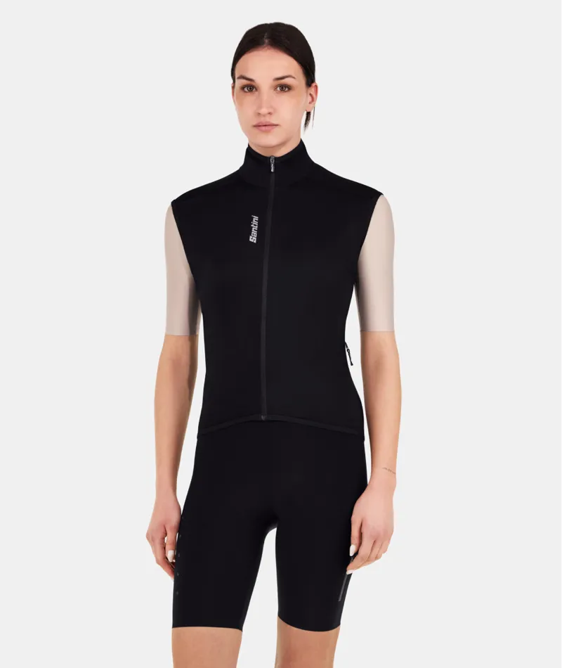 Santini MAGIC - PACKABLE WATERPROOF VEST UNISEX NERO-2