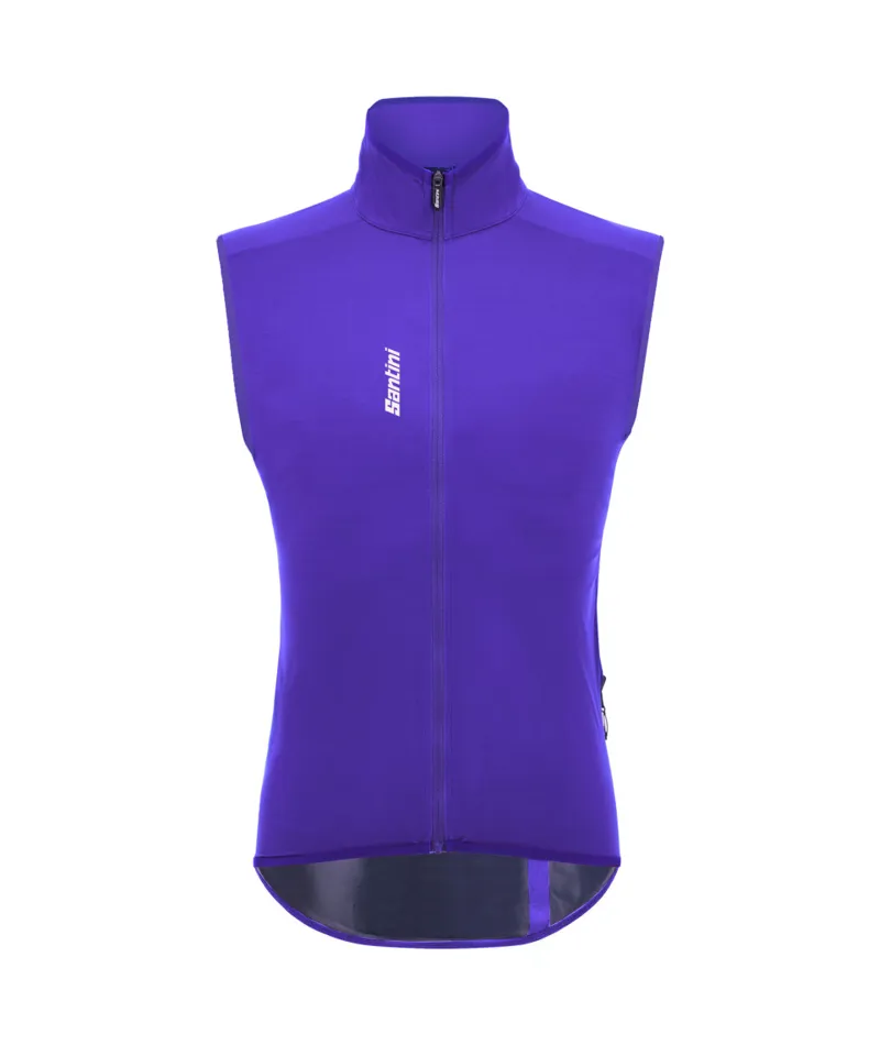 Santini MAGIC - PACKABLE WATERPROOF VEST UNISEX VIOLA
