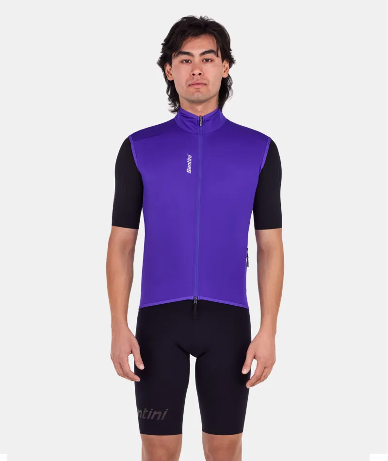 Santini MAGIC - PACKABLE WATERPROOF VEST UNISEX VIOLA-2