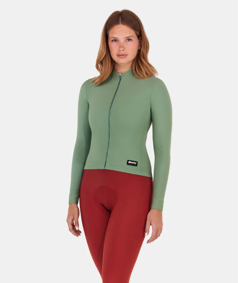 Santini READY TO RIDE  LONG-SLEEVE SUMMER JERSEY UNISEX VERDE SALVIA-1