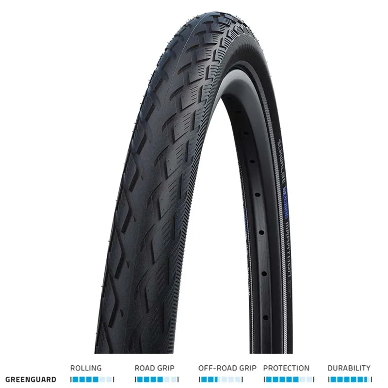 Schwalbe MARATHON GreenGuard +RFLX Black 16x1.75 Tyre in Black-1