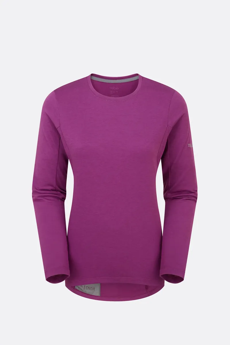Rab Cinder Crimp LS Tee Womens Plum