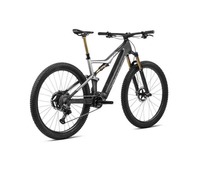 Orbea Rise M20 Mountain Bike in Carbon Raw/Shark Grey-2