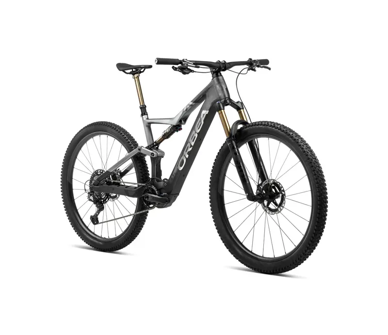 Orbea Rise M20 Mountain Bike in Carbon Raw/Shark Grey-1