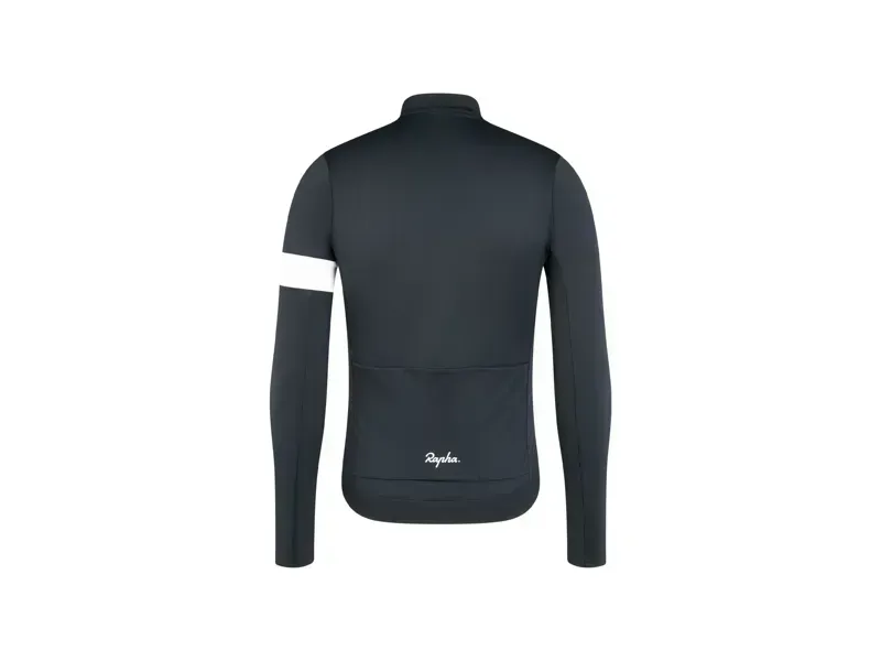 Rapha Core Thermal Long Sleeve Cycling Jersey in Black-1