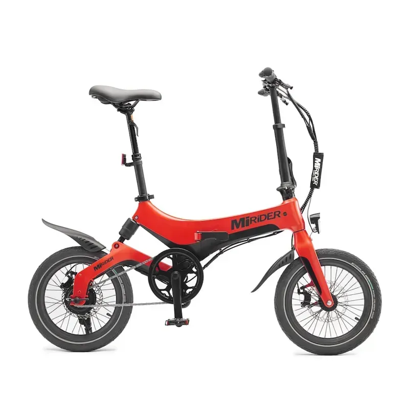 MiRiDER One 16in folding ebike finished in Eclipse Red