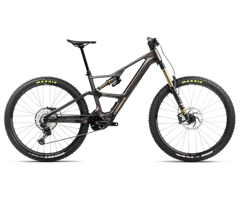 Orbea 2025 Rise LT M10 630w Cosmic Carbon View - Golden Sand