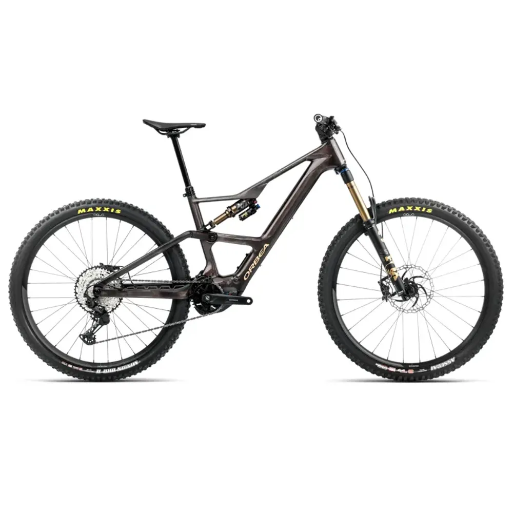 Orbea 2025 Rise LT M10 630w Cosmic Carbon View - Golden Sand