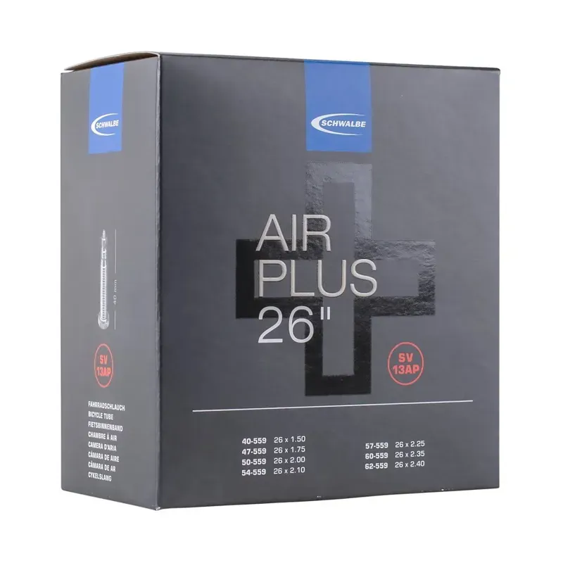 Schwalbe Air Plus Inner Tubes in Black