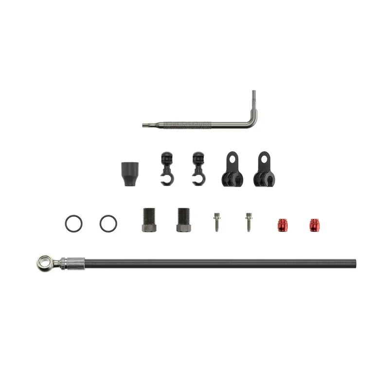 SRAM Silver Banjo Disc Brake Hydraulic Hose Kit in Black