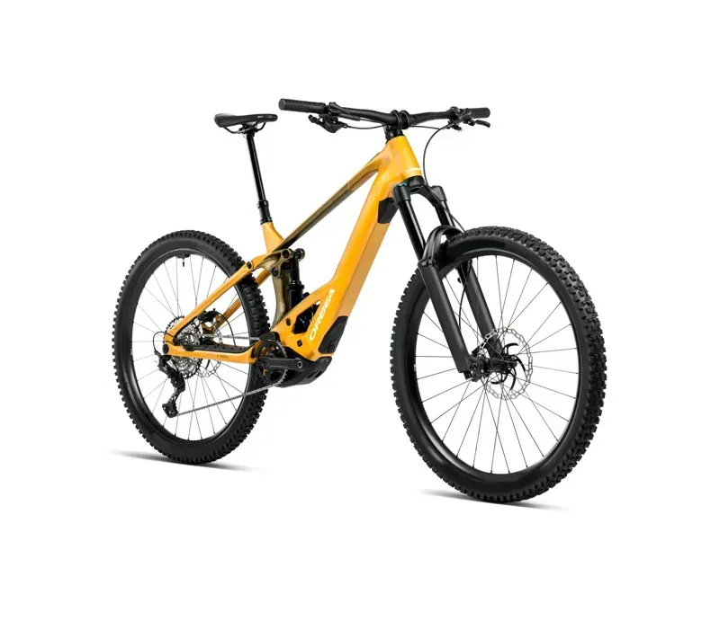 Orbea Wild H10 E-MTB in Bumblebee Yellow/Metallic Olive Green Gloss-1