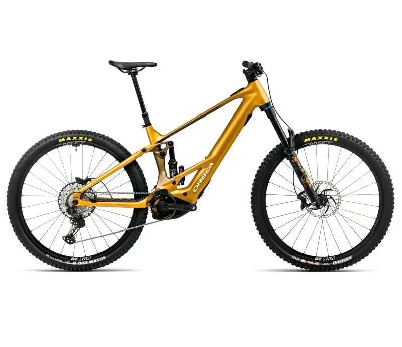 Orbea Wild H10 E-MTB in Bumblebee Yellow/Metallic Olive Green Gloss