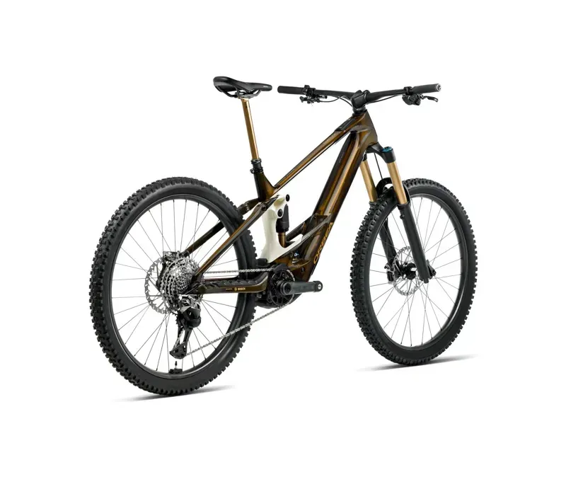 Orbea Wild M10 E-MTB In Caramel Carbon View Gloss/Cream White Matt-2