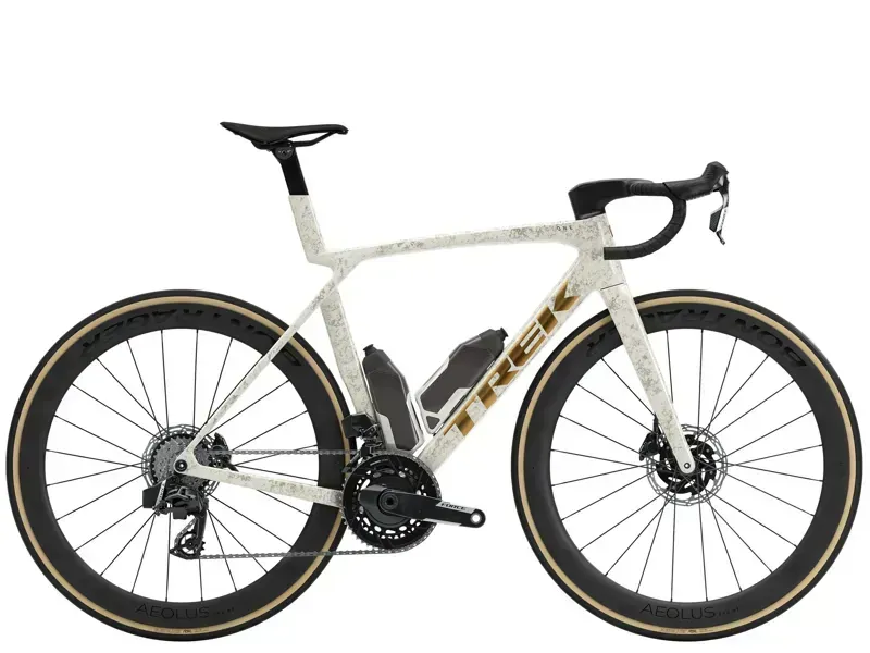 Trek Madone SLR 7 AXS Gen 8 Carbon Road Bike in Era White/Supernova Marble