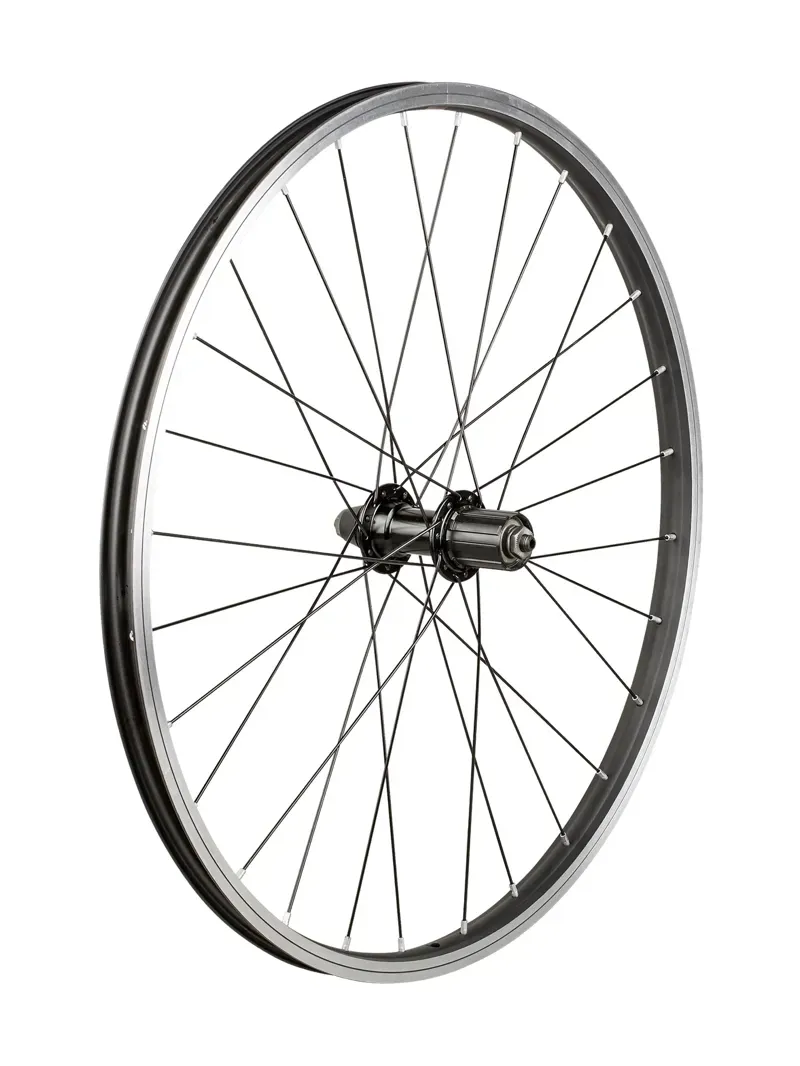 Wheel Rear Trek FM32/J20C Rim Brake 24 28H QR 8- S BLACK/SILVER rear shima hg 8/9/10-speed