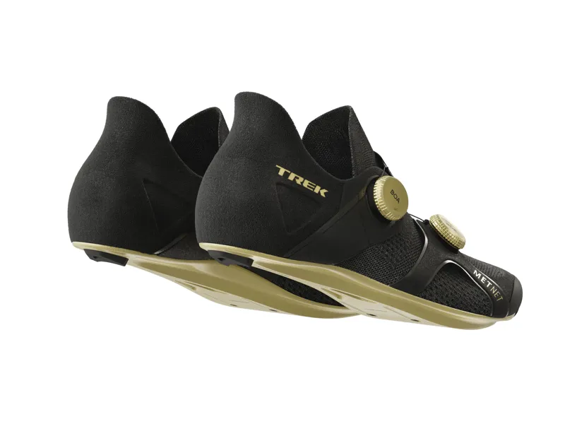 Trek RSL Knit Road Cycling Shoe In Black/Gold -5