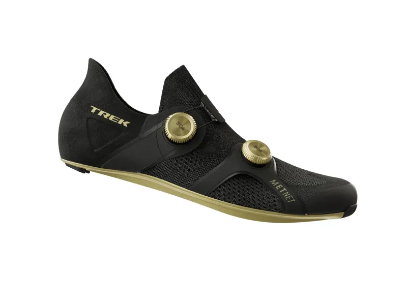 Trek RSL Knit Road Cycling Shoe In Black/Gold 