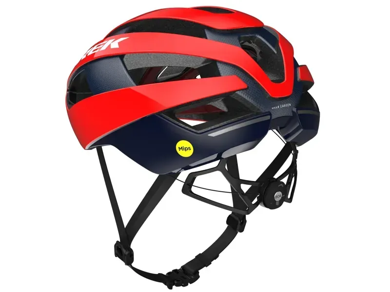 NI - Trek Velocis Mips Road Bike Helmet in Viper Red/Nautical Navy-4
