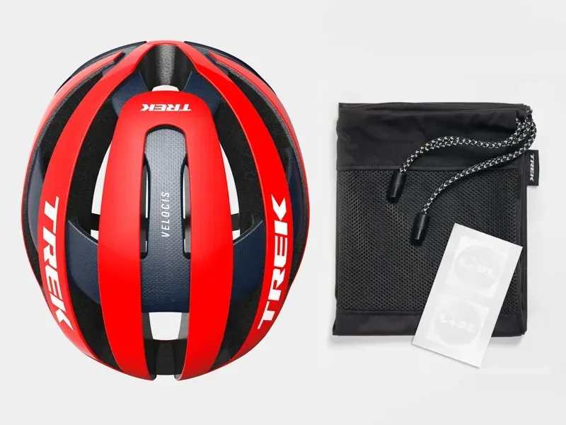 NI - Trek Velocis Mips Road Bike Helmet in Viper Red/Nautical Navy-5