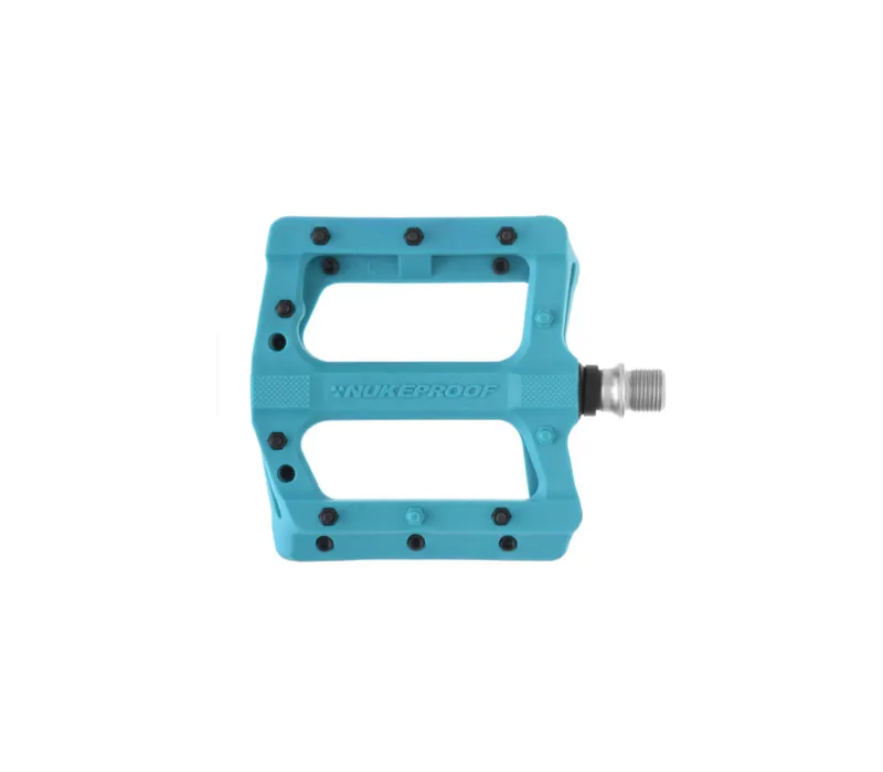 Nukeproof Neutron Electron EVO Flat Mountain Bike Pedals in Turquoise