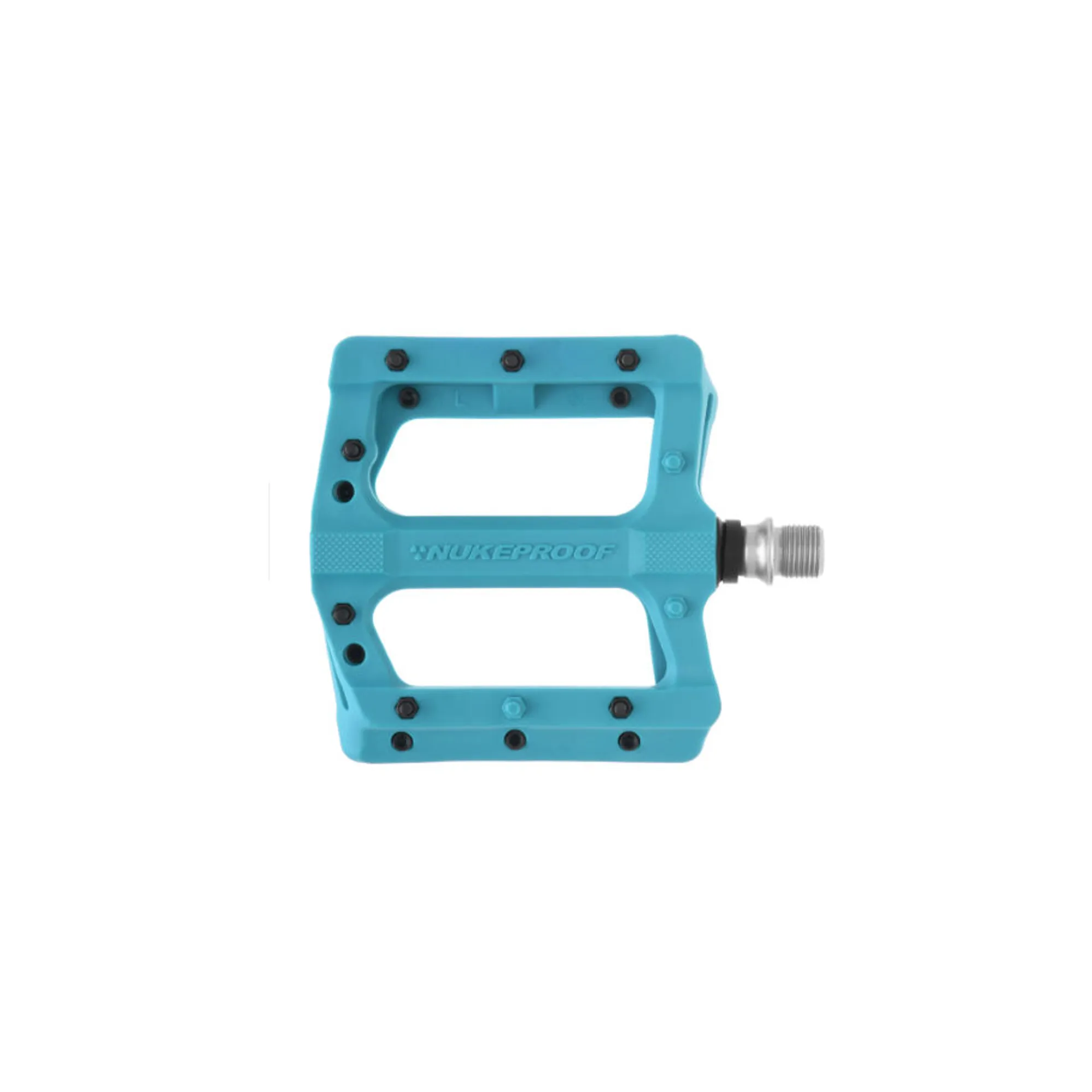 Nukeproof Neutron Electron EVO Flat Mountain Bike Pedals in Turquoise