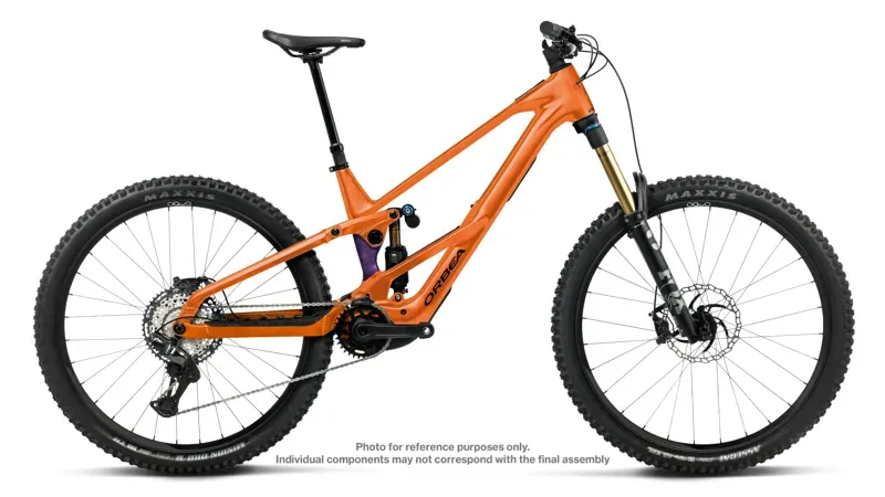 Orbea Wild LT H10 Electric Mountain Bike in Wild Orange/Royal Plum-1
