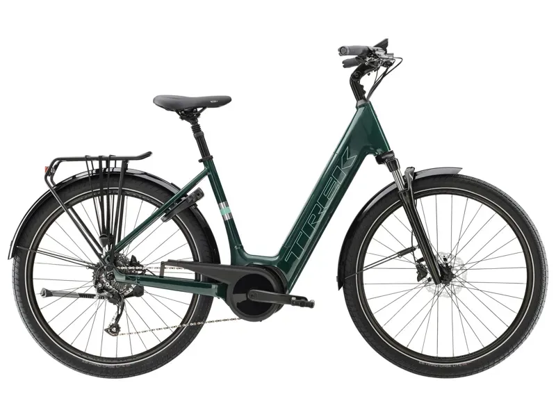 Trek Verve+ Lowstep 545wh Electric Hybrid Bike in Juniper - Main Image