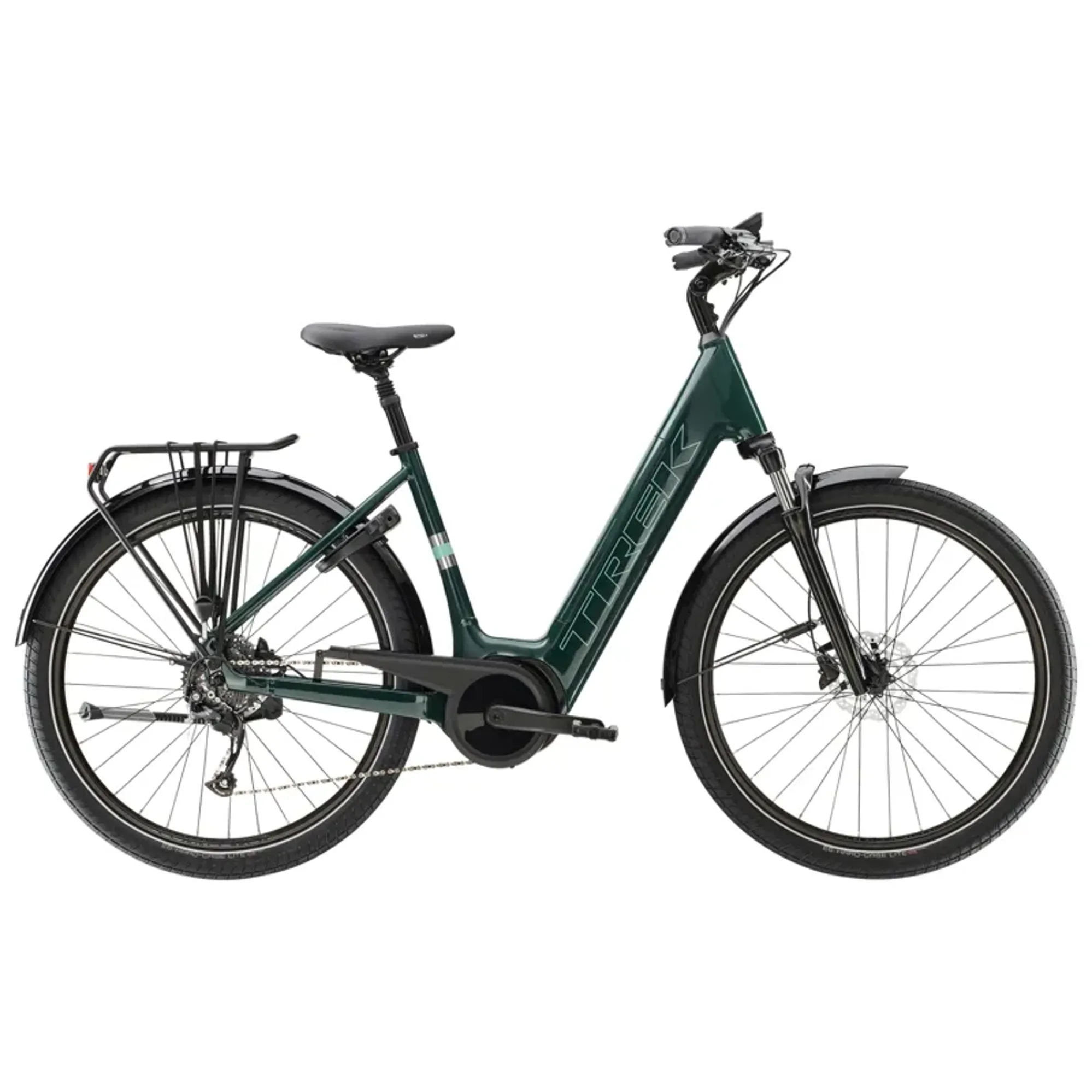 Trek Verve+ Lowstep 545wh Electric Hybrid Bike in Juniper