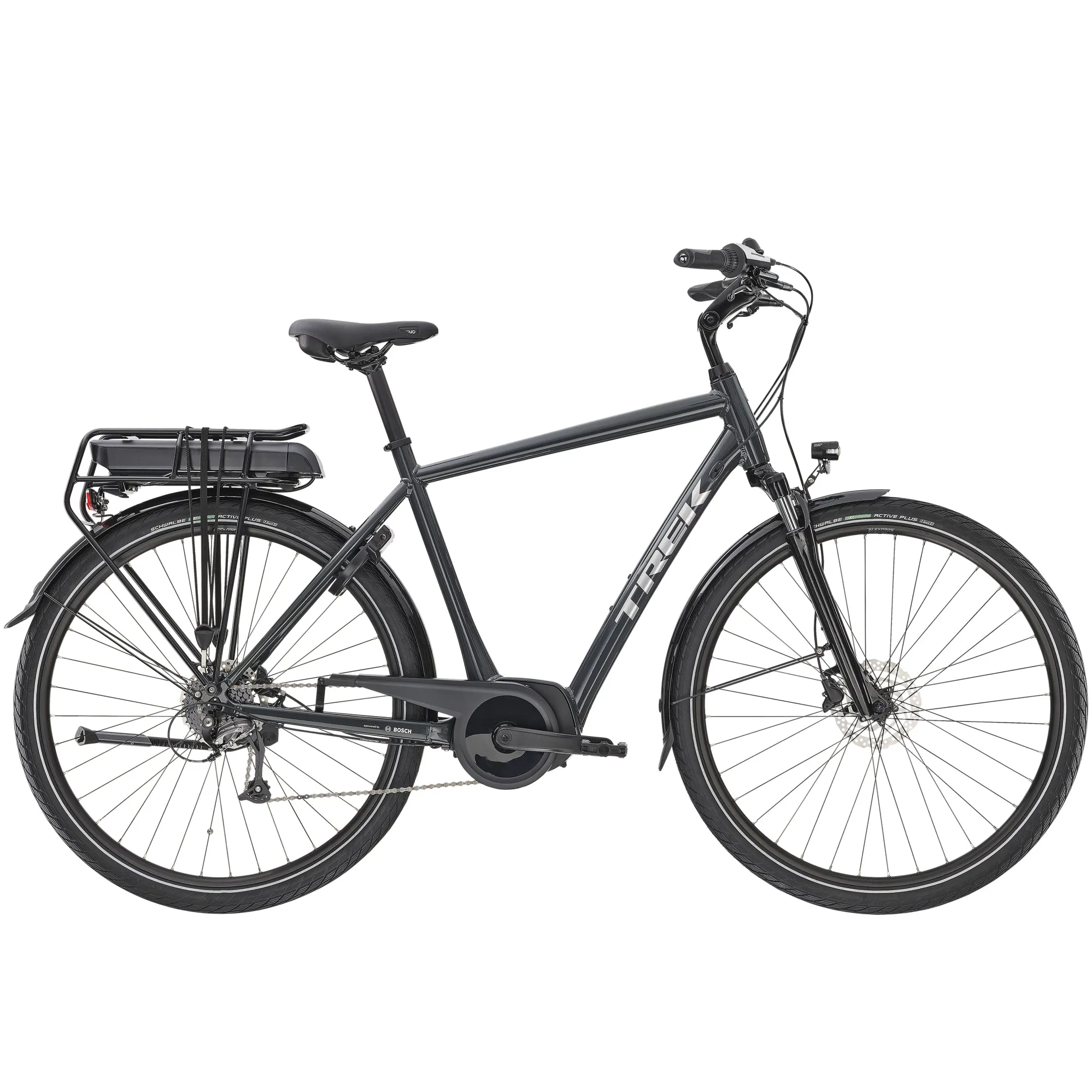 Trek Verve+ 300Wh Electric Hybrid Bike in Grey
