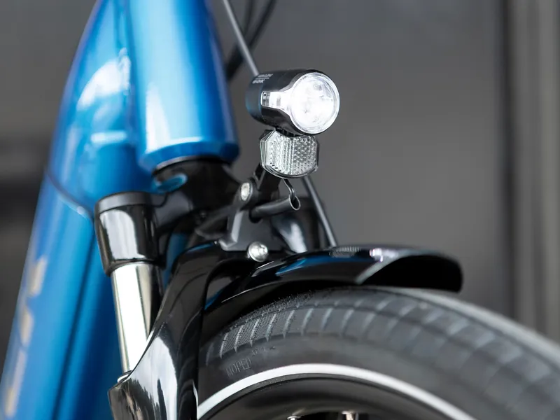 Trek Verve+ 3 Lowstep Hybrid Bike in Alpine Blue-6