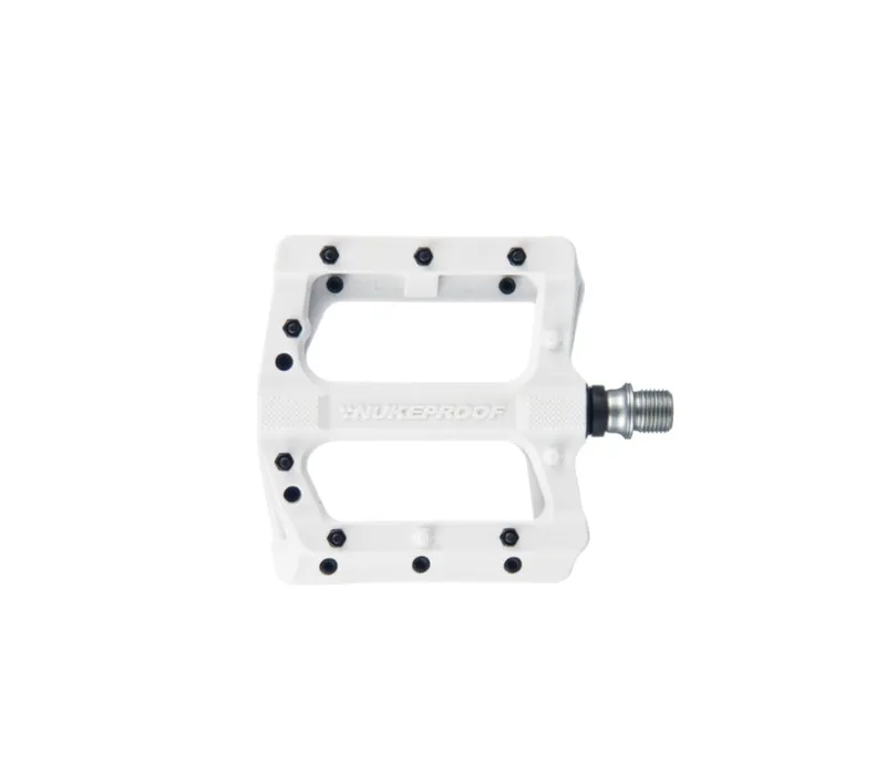 Nukeproof Neutron Electron EVO Flat Mountain Bike Pedals in White