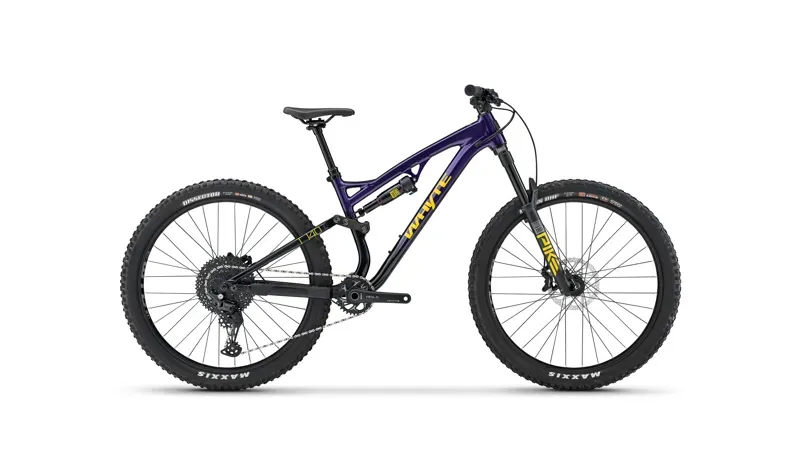 Whyte T-140 27 Junior Full Suspension Mountain Bike  in Gloss Purple/Black/Yellow
