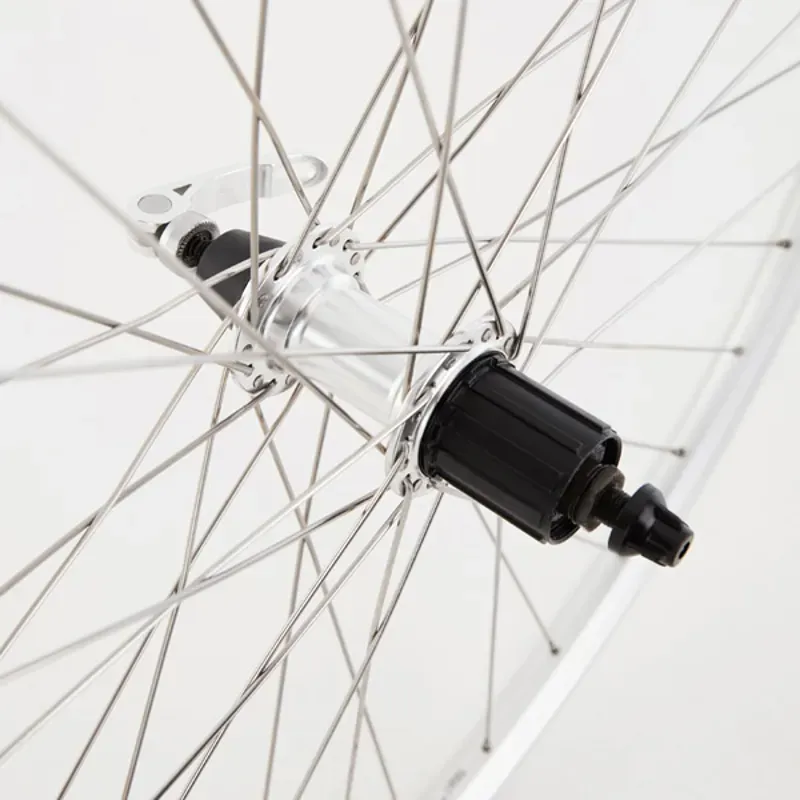 M Part Wheels 700c 135mm Hybrid Rear QR Cassette Wheel in Silver-3
