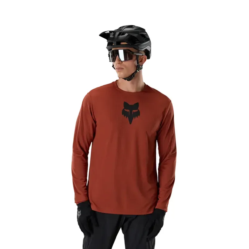 FOX Ranger L/S Jersey Size Medium  Amber Scarlet-2