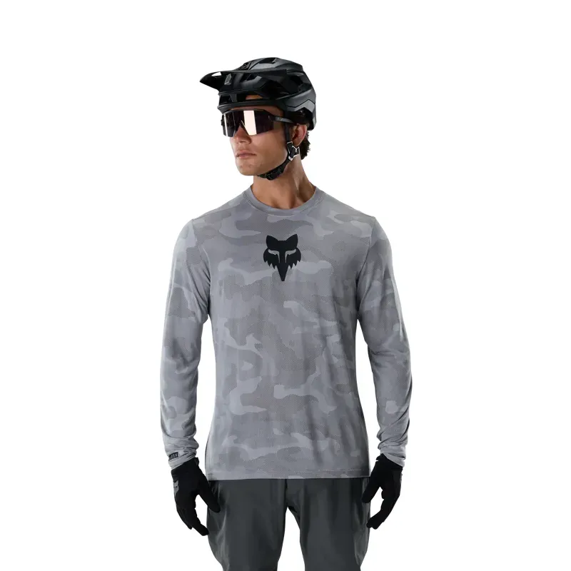 Fox Ranger TruDri Long Sleeve Jersey in Pewter Grey-2