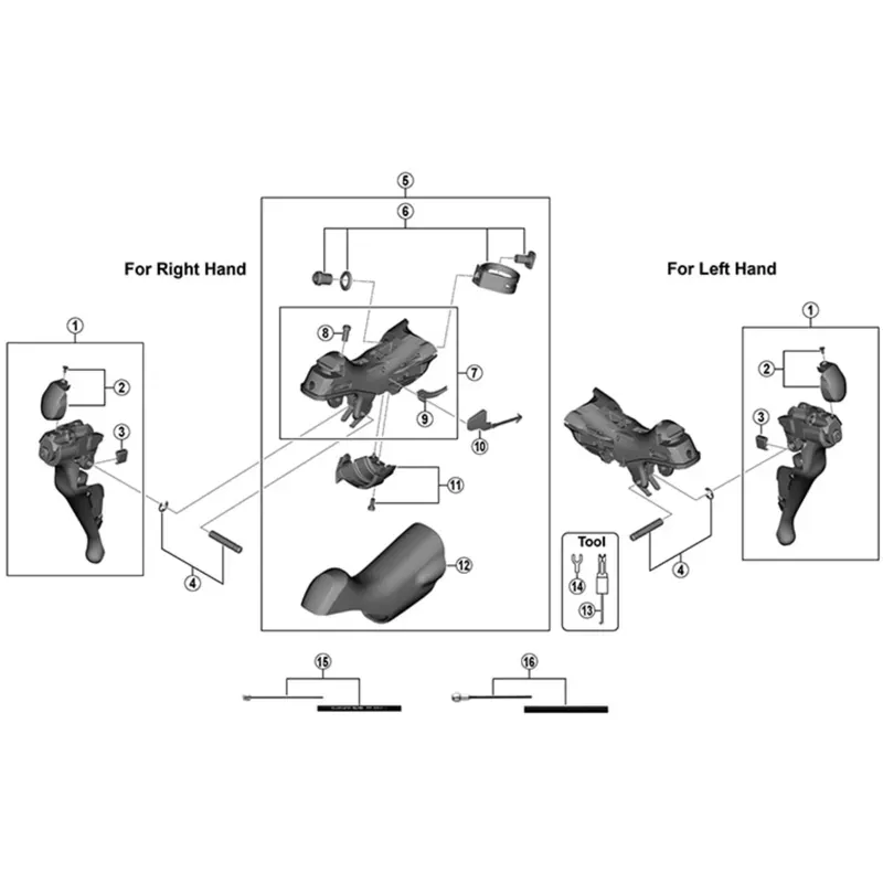 Shimano STR8000 LH Name Plate And Screw